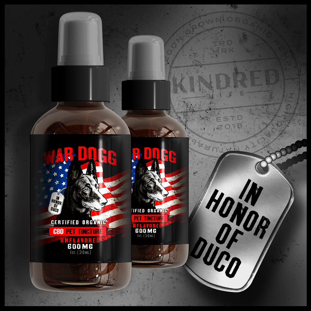 We are proud to be partnering with War HOGG tactical to bring you War Dogg pet tincture